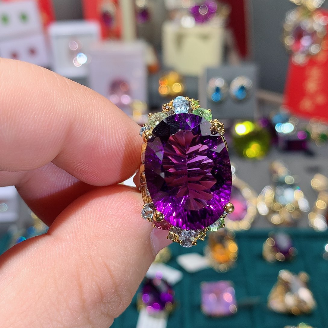 水晶戒指未镶嵌戒指