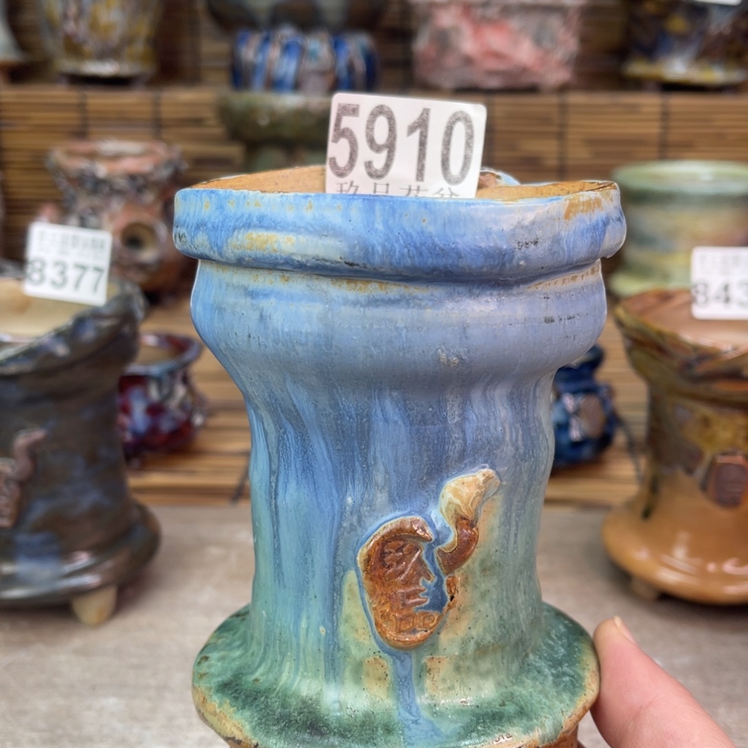 手工花盆默认瑕疵完美者勿拍