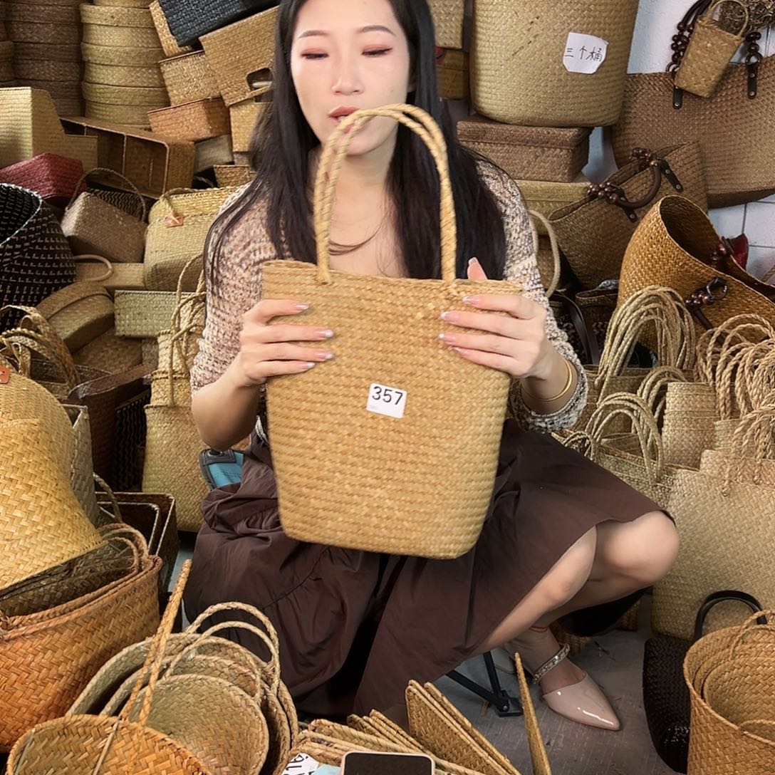 编织带草编包/草编收纳盒微瑕疵