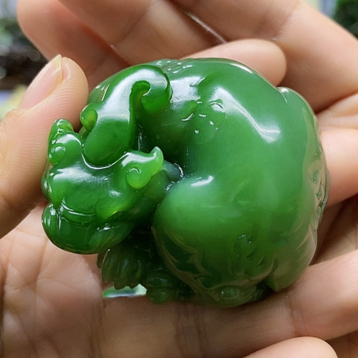 【闪购商品】和田玉（碧玉）挂件未镶嵌大*结