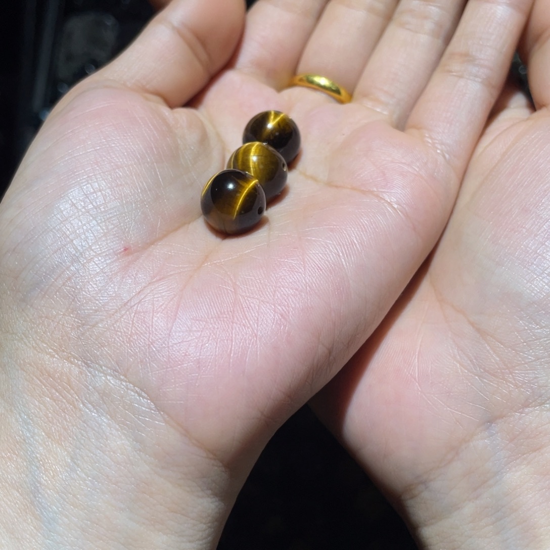 鹰***杀黑曜岩未镶嵌手链