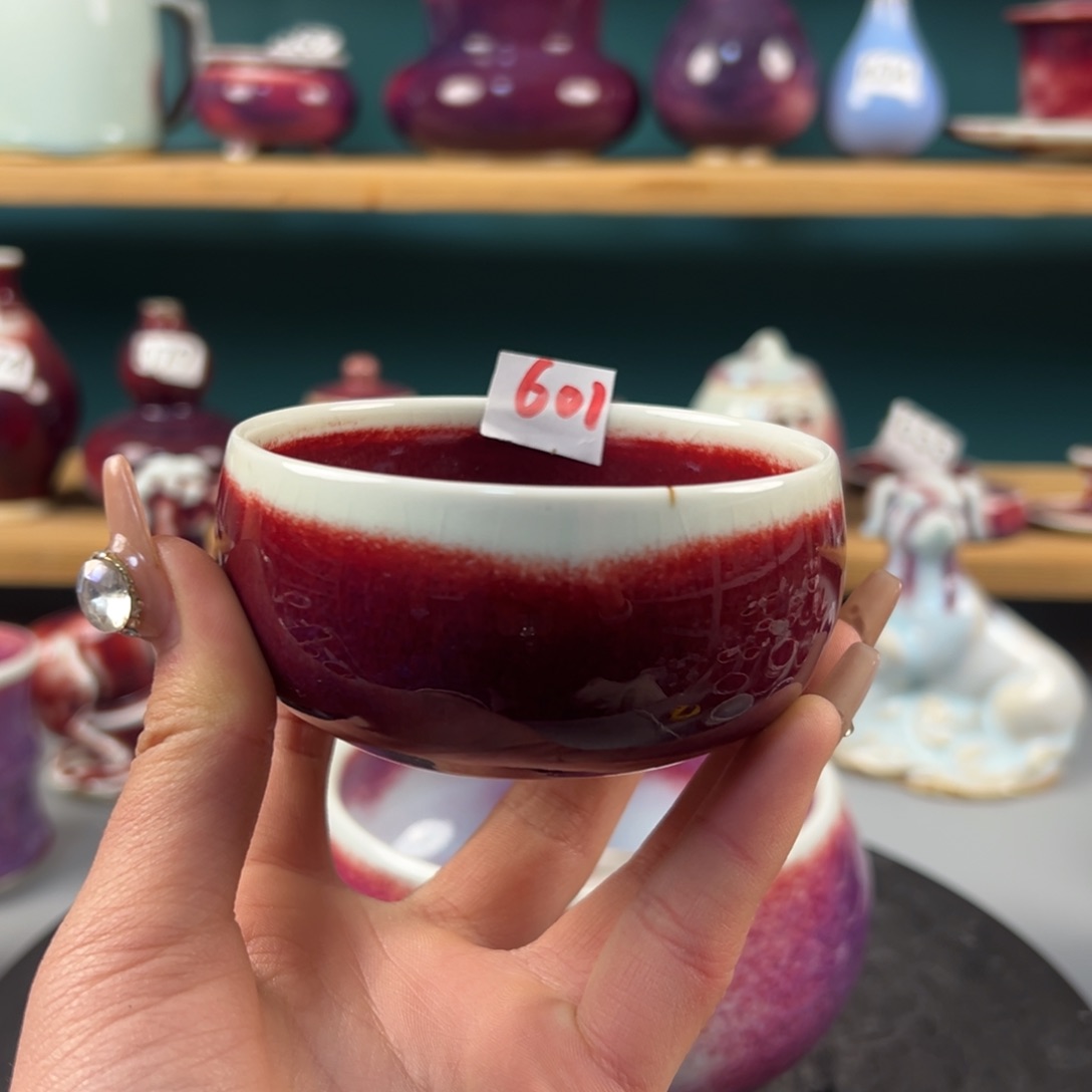 瓷片微瑕主人杯纯手工