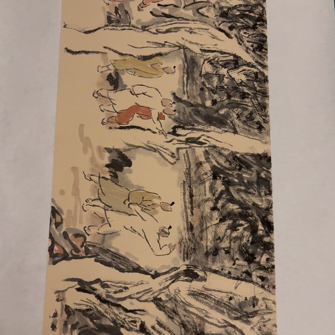 国画黄老师画作画作