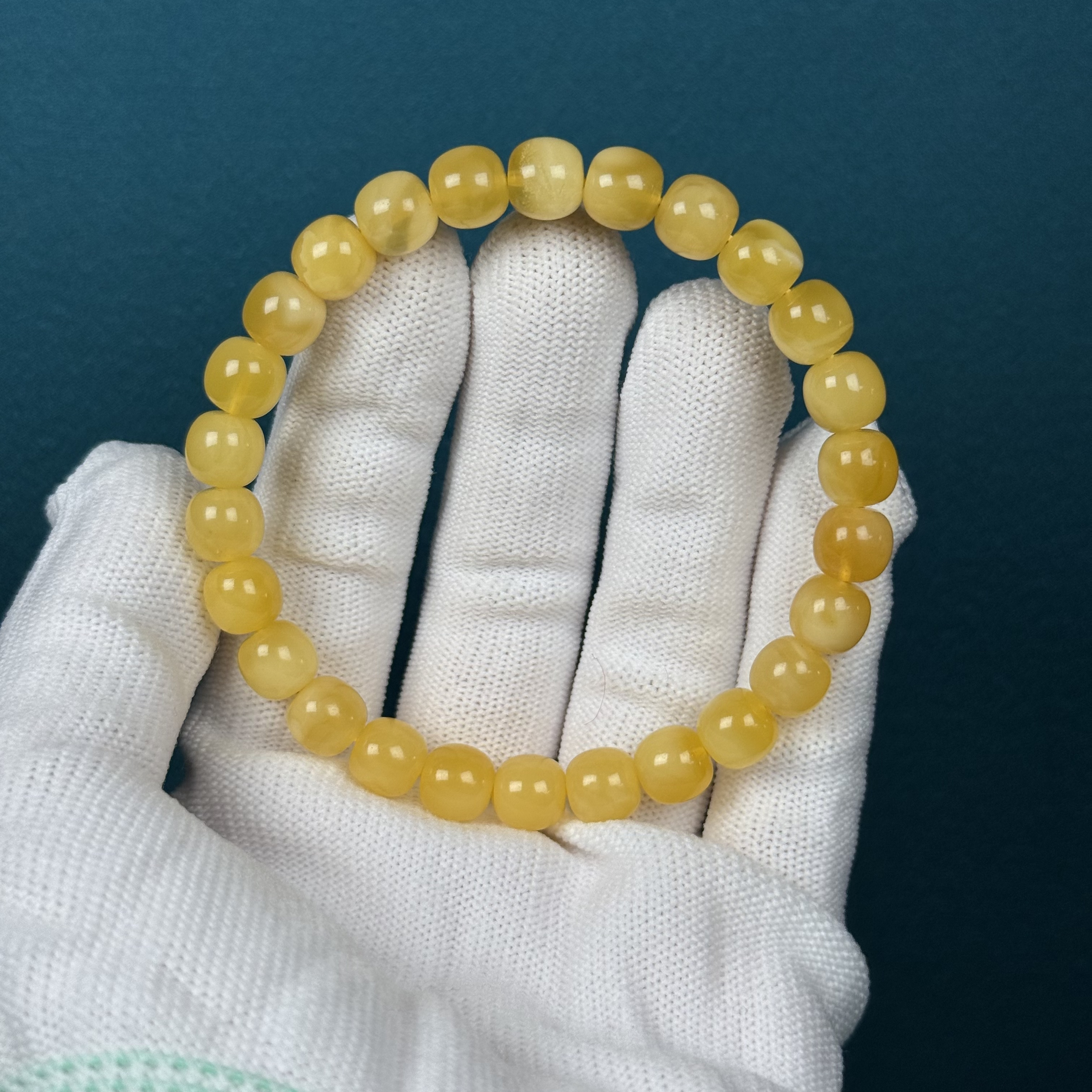 G2778天然原矿蜜蜡 单圈8*7.5mm 支持复检 假一罚十