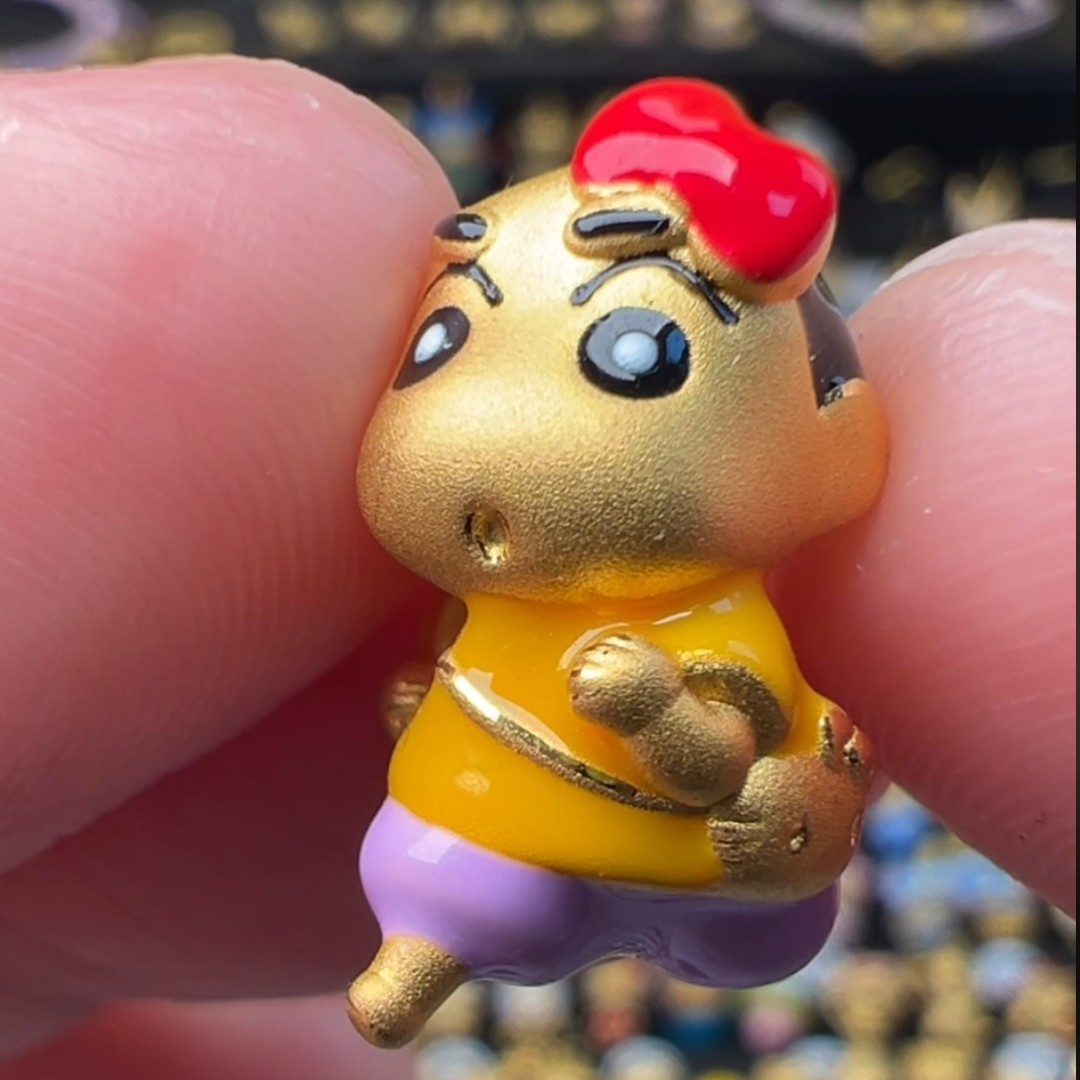 足金999黄金蜡笔小新如花新