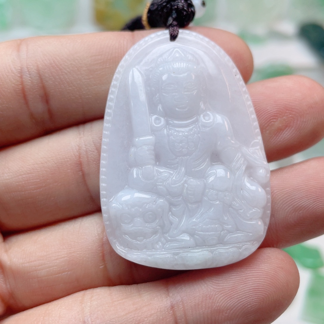 翡翠颈饰未镶嵌文殊