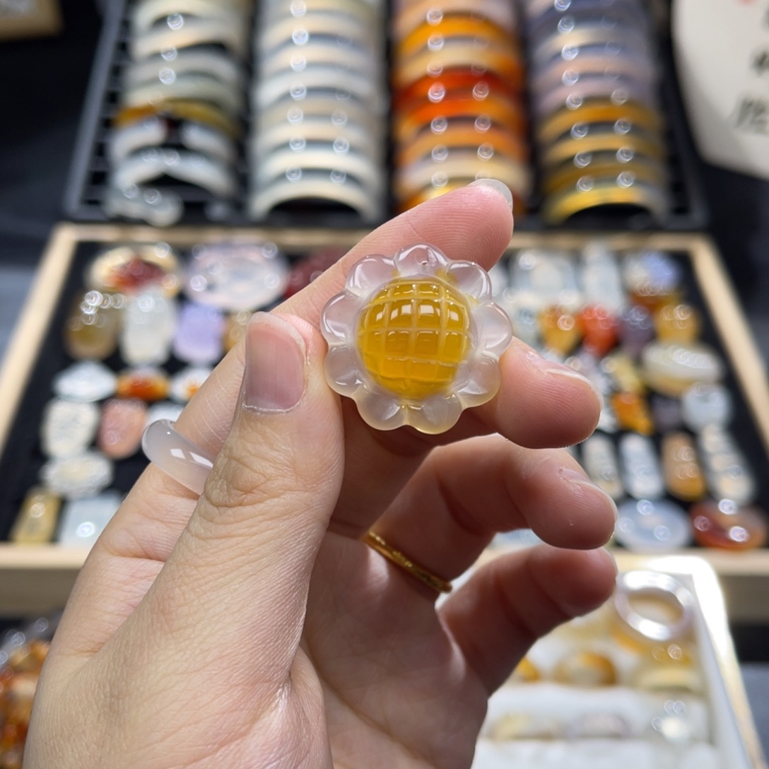 玛瑙/玉髓未镶嵌戒指