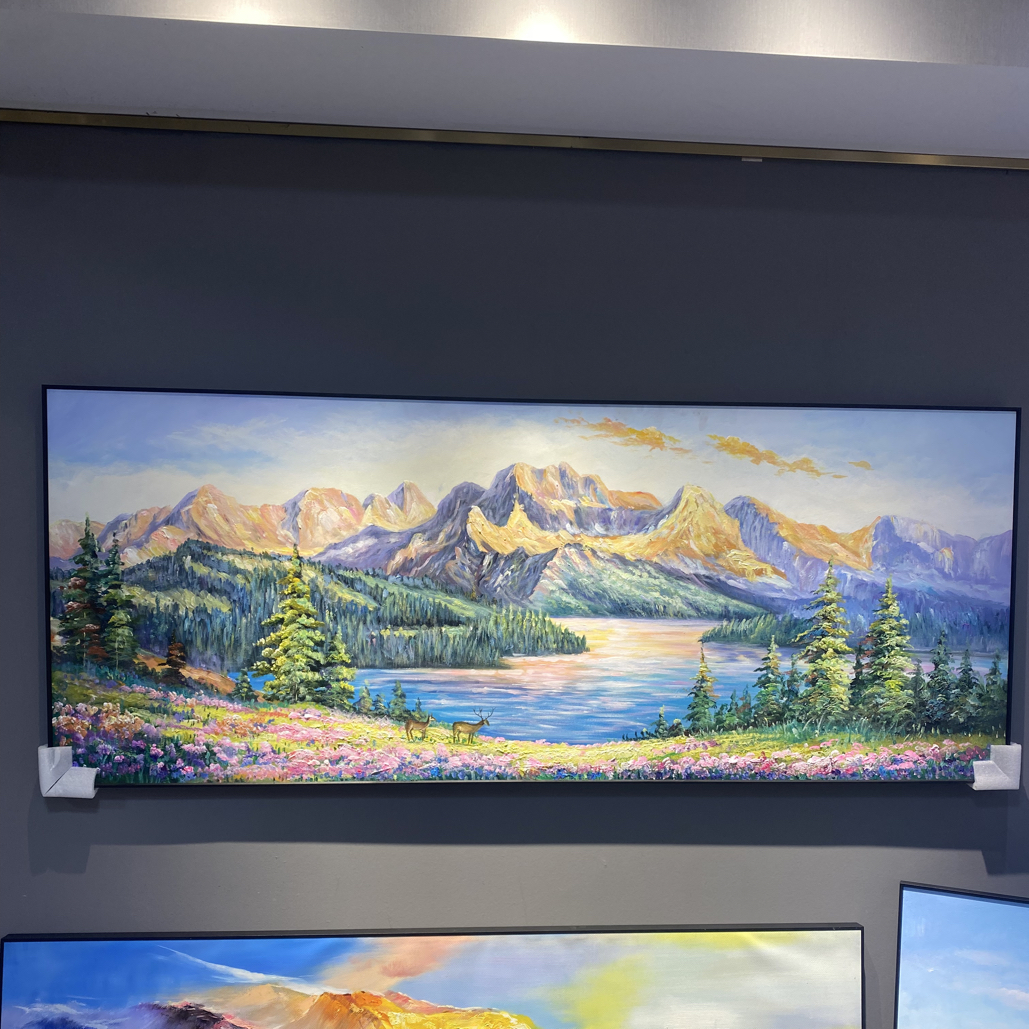 【山水风景】纯手绘油画柜现代简约艺术挂画系列