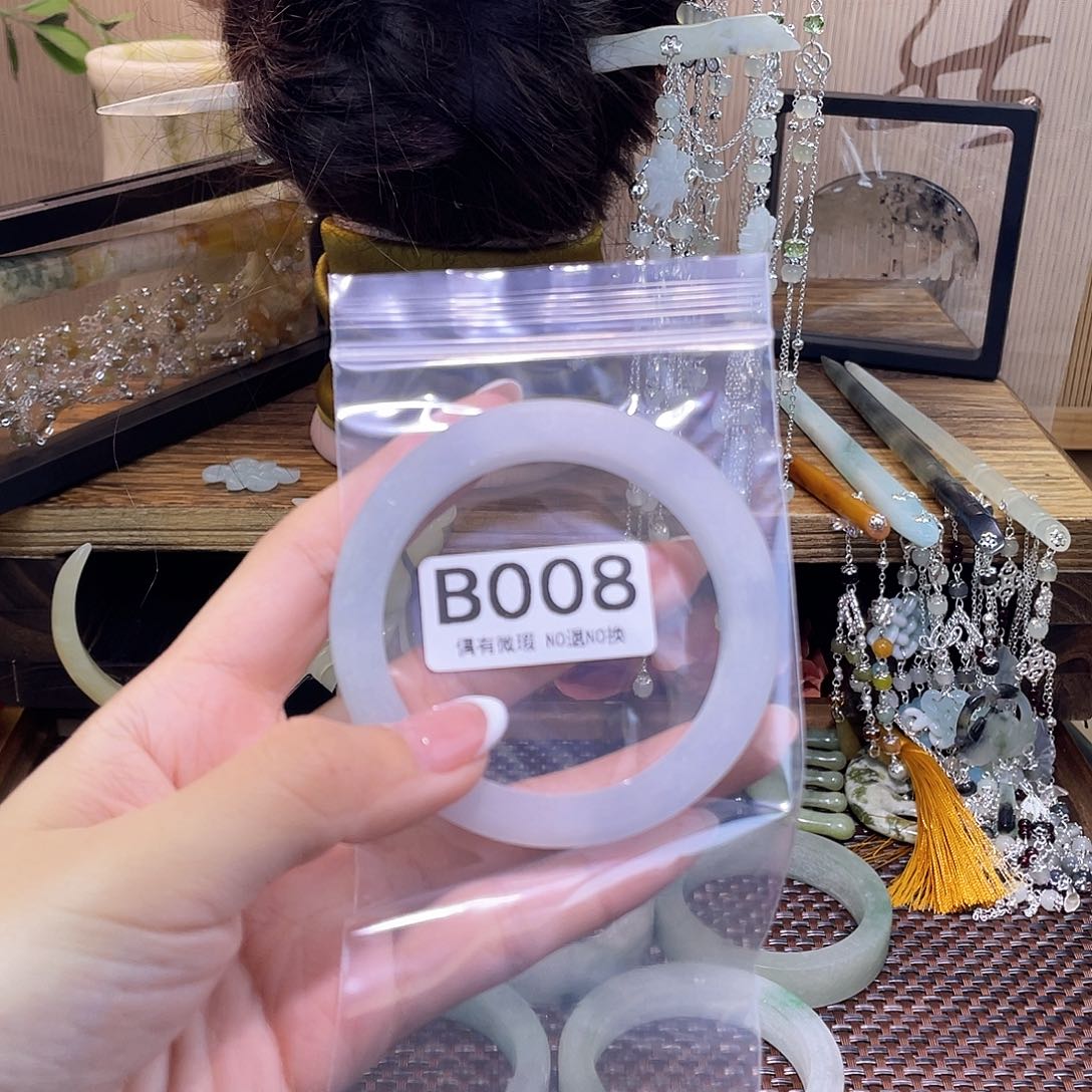 蛇纹石玉合金发饰清*