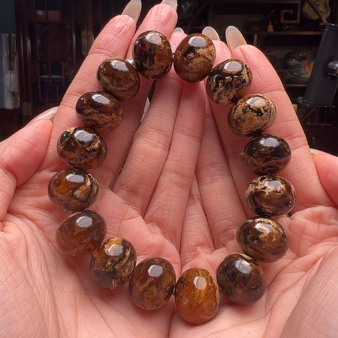 琥珀裸石未镶嵌抚顺琥珀10006。17mm