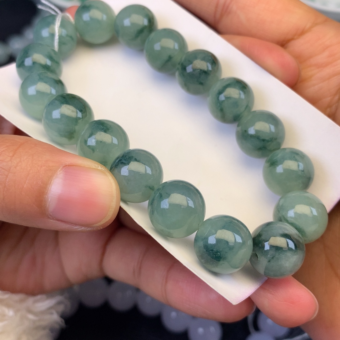 翡翠未镶嵌颈饰天然缅甸翡翠A货卡12