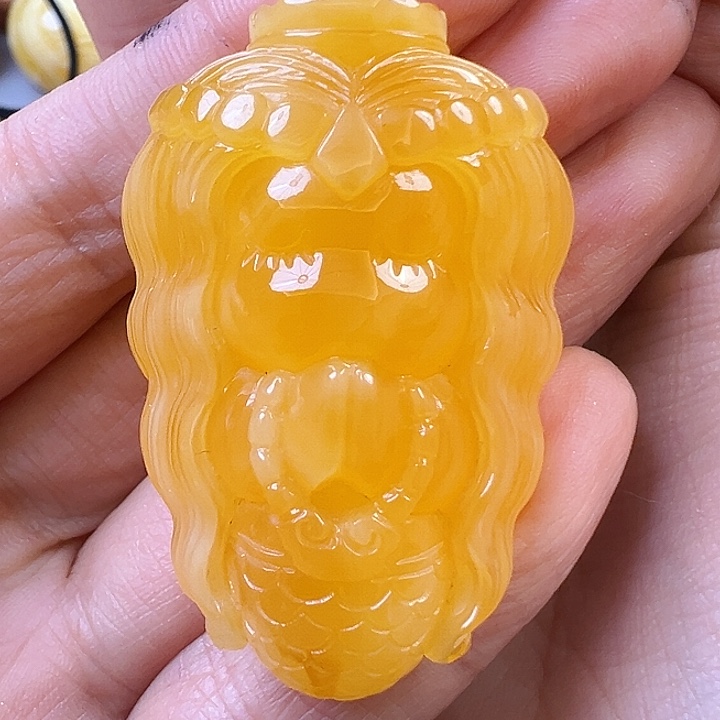 蜜蜡颈饰未镶嵌逍**妖蜜蜡