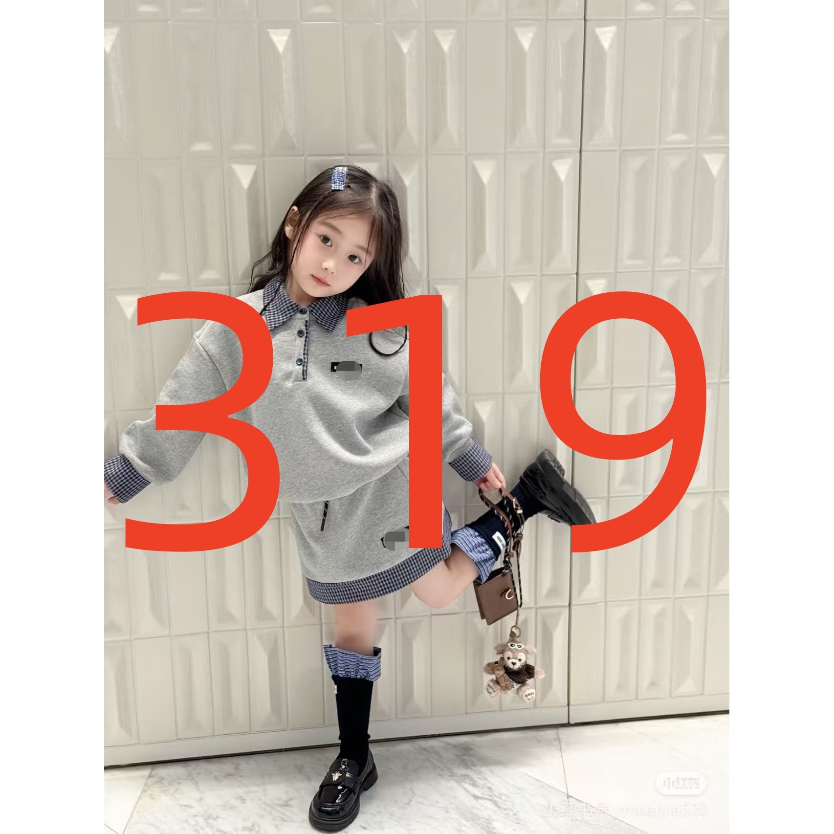 【GZ】编码319儿童2025童装冬季新款时尚仿皮草毛毛衣YMR4SJ521