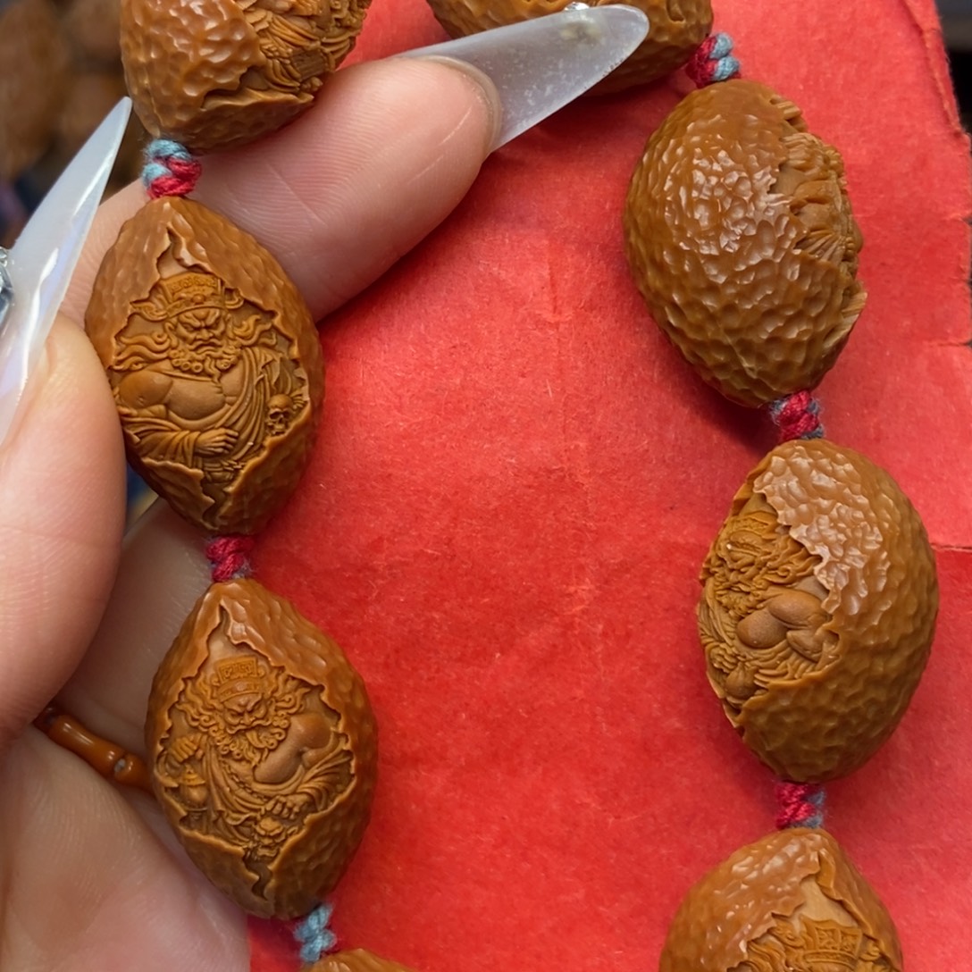 橄榄核手串/手链包衣钟馗铁核