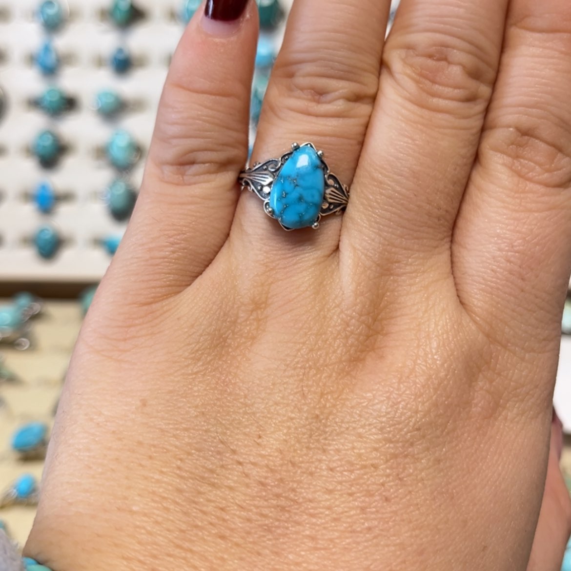 【闪购商品】未镶嵌绿松石珠宝奇石J****a