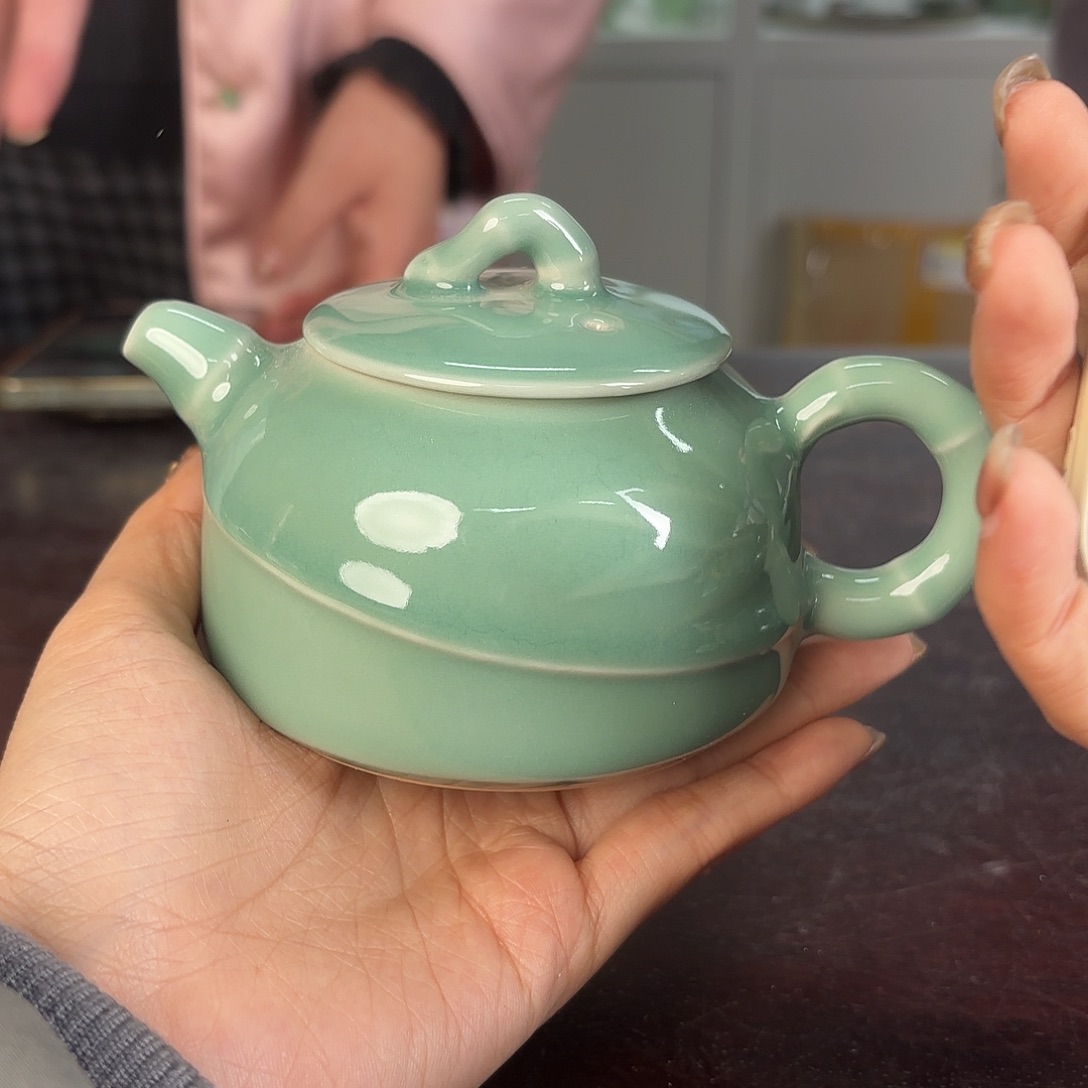 龙泉云间青瓷小米茶器