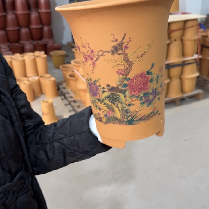 紫砂花盆 包邮包破损 