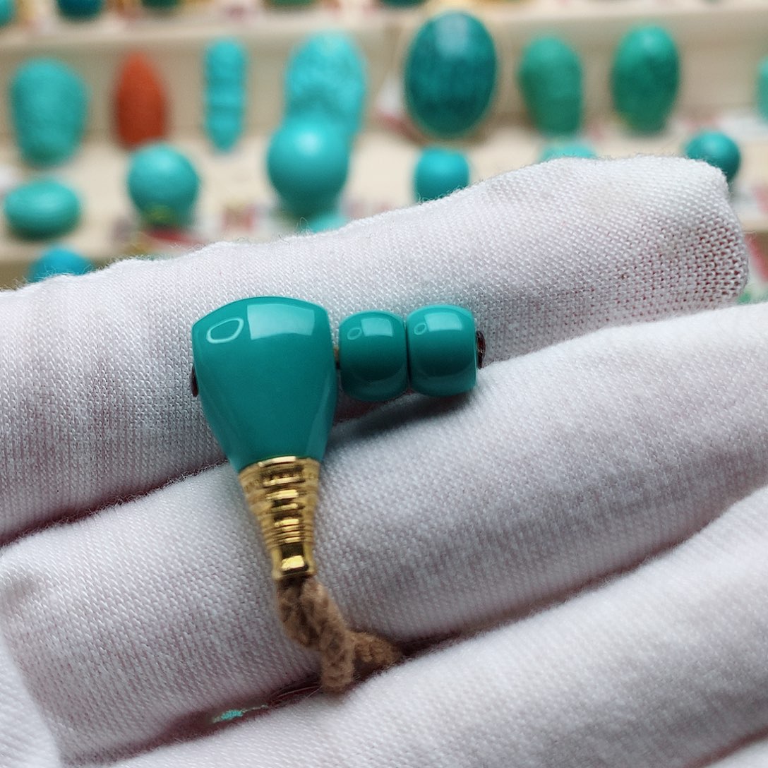 绿松石珠宝半成品未镶嵌