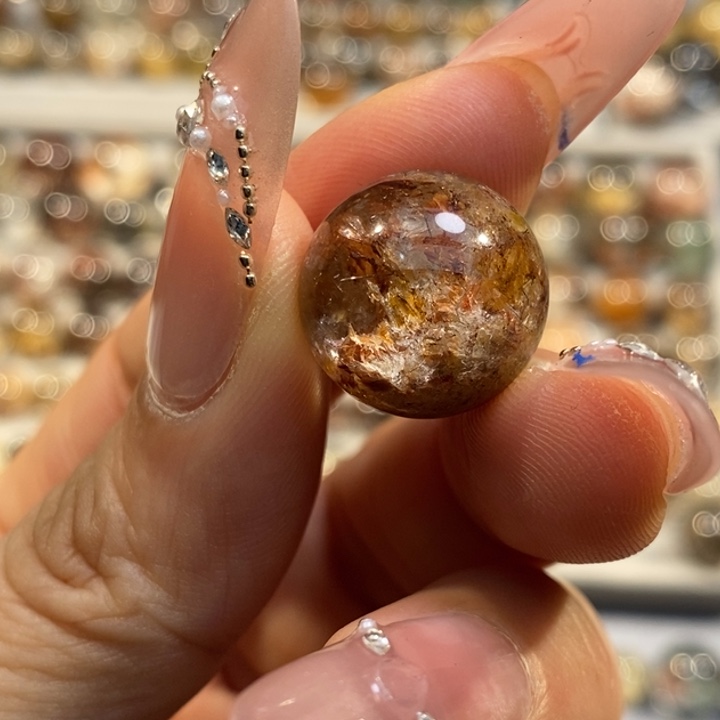 水晶未镶嵌手串特殊矿卡16.6放漏 不打孔