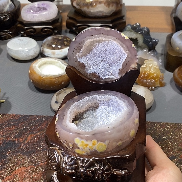 水晶摆件未镶嵌聚宝盆