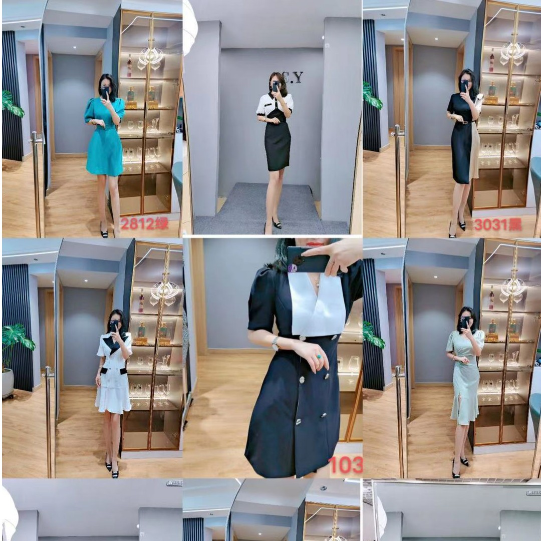 3517款时尚气质名媛高端女神范连衣裙