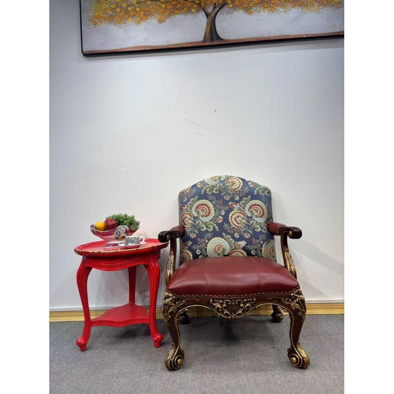 XXY682休闲椅860*740*1060坐高490美式复古坐具