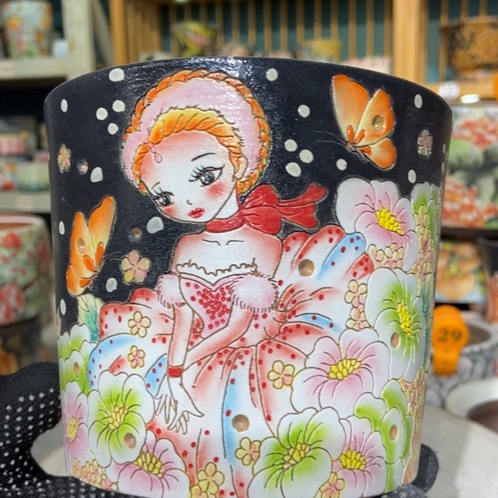 红陶景德镇艺术手绘作品