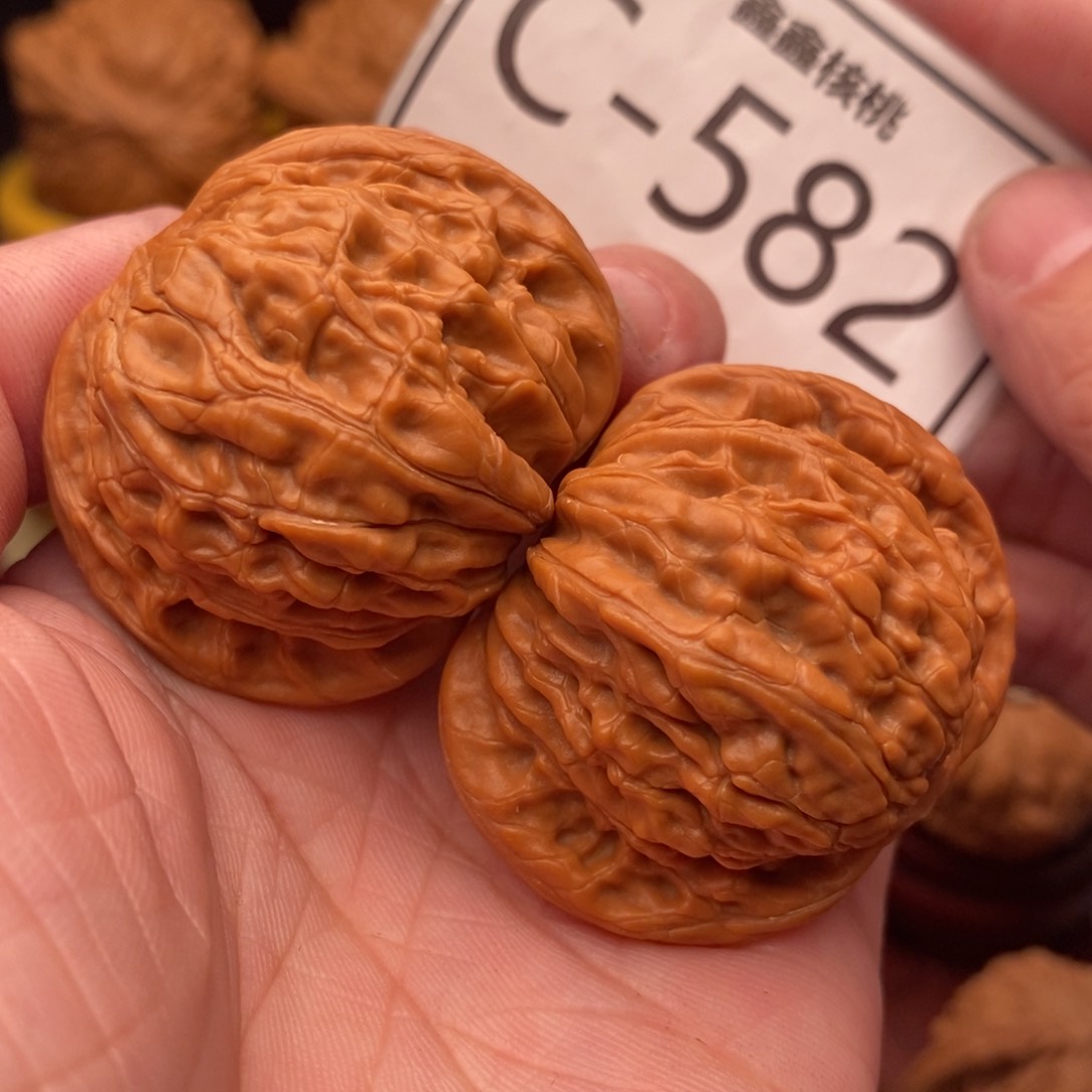 文玩核桃把件磨盘40