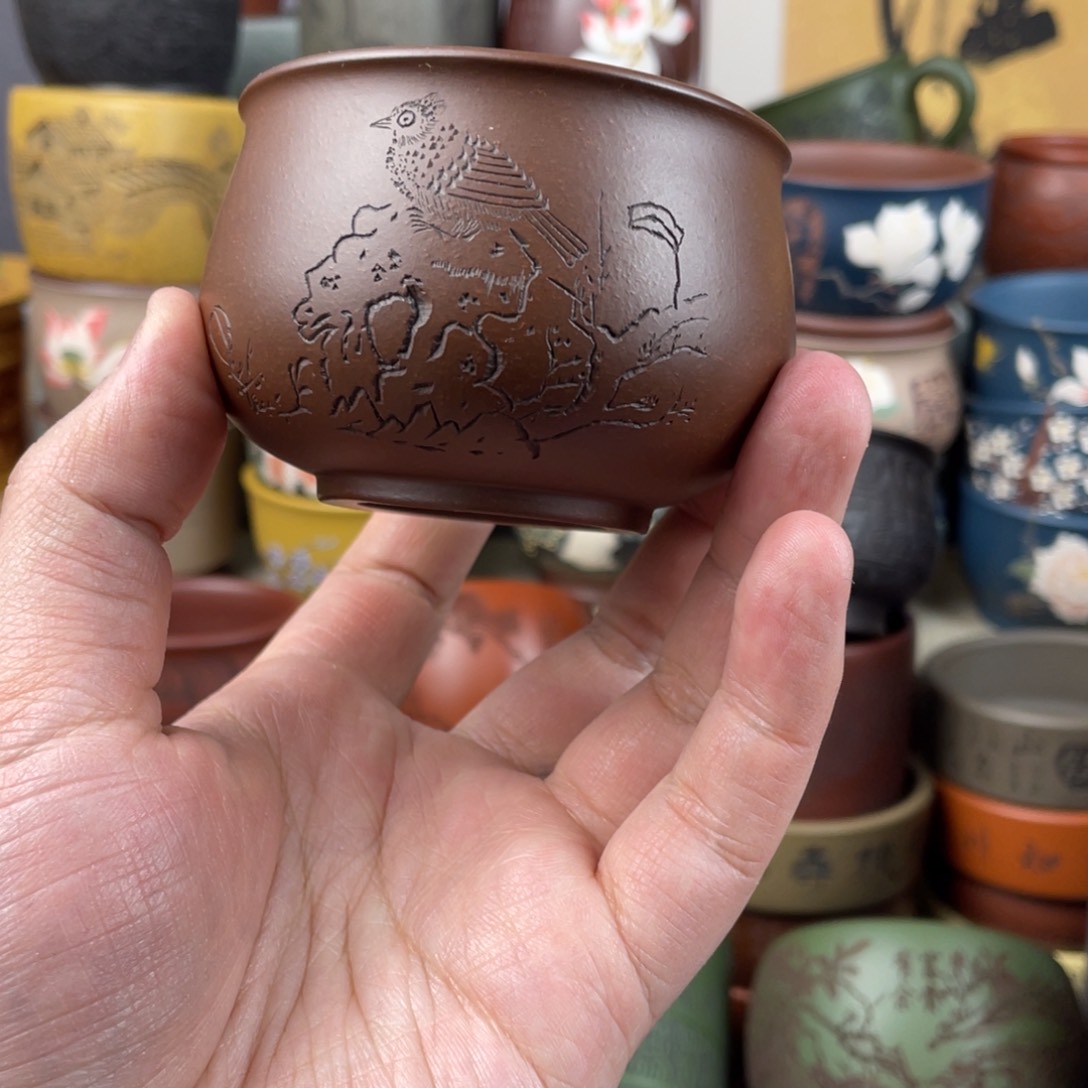 紫砂茶杯紫砂茶杯