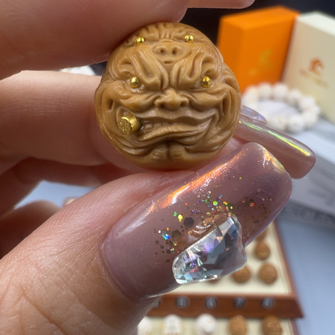 猴头核桃吊坠单颗