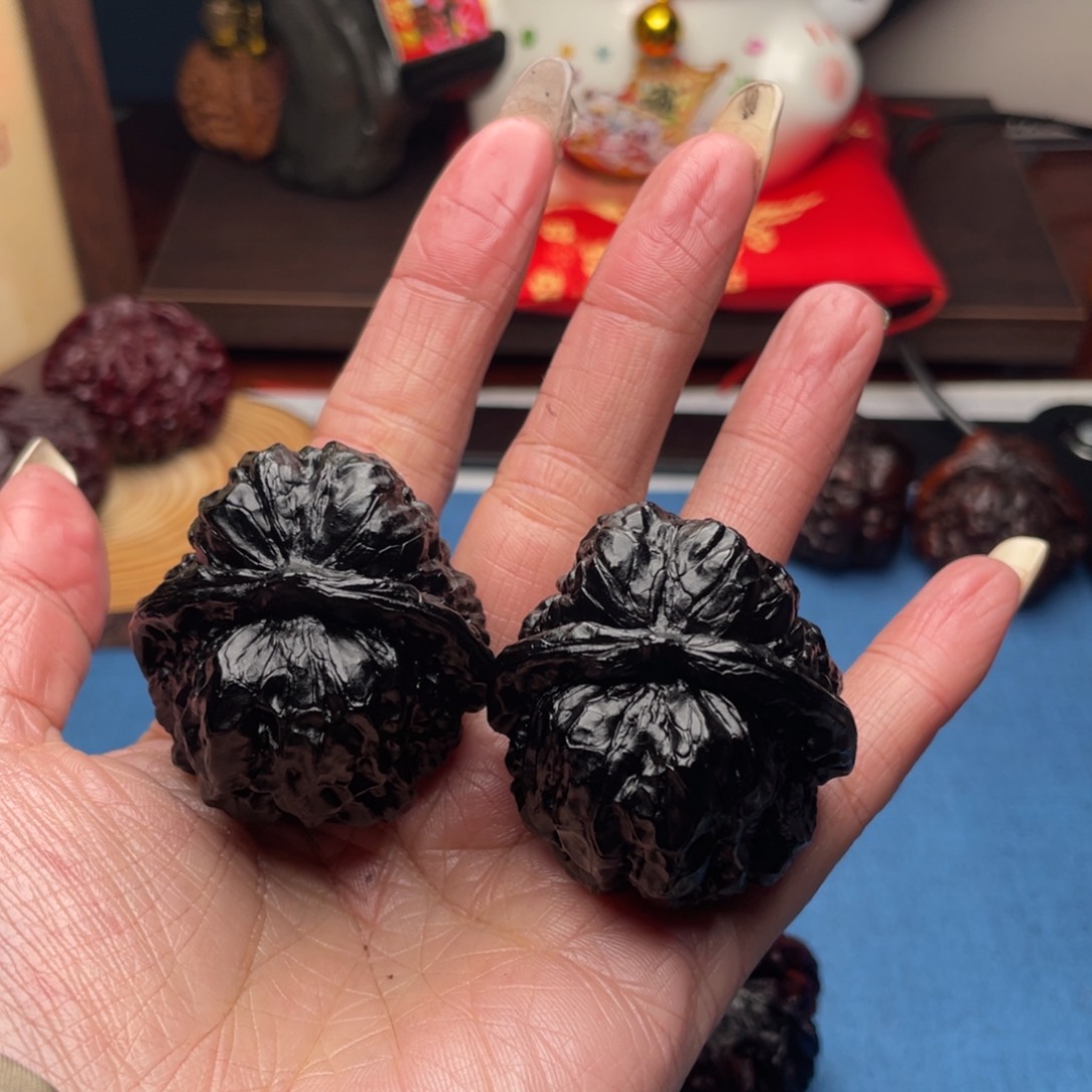 吊坠文玩核桃自*风40蛙蛙