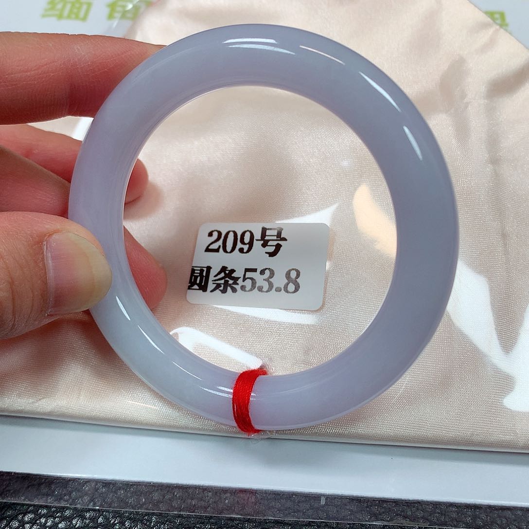 【闪购商品】未镶嵌手镯翡翠紫***糊定209号