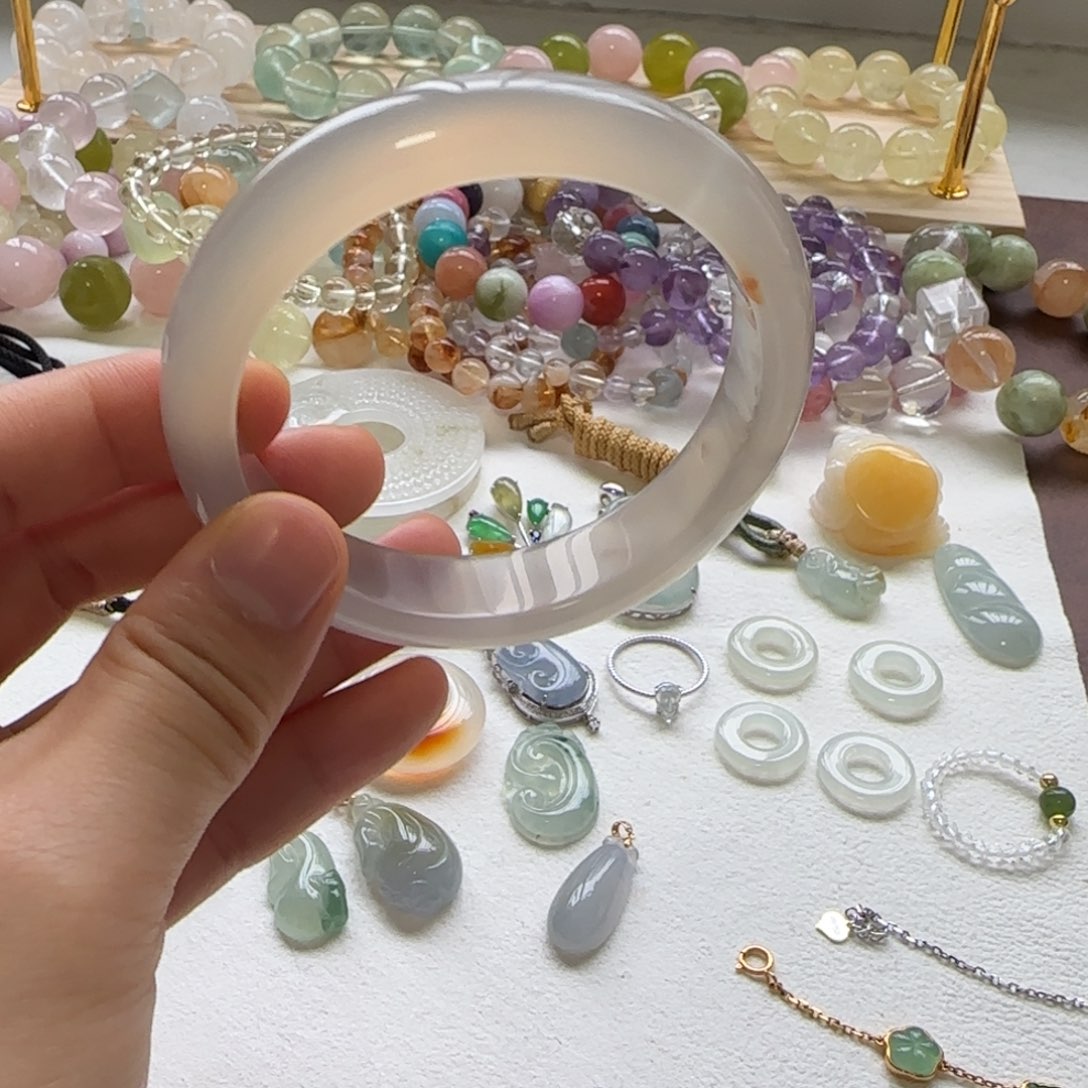 玛瑙合金手饰香槟金