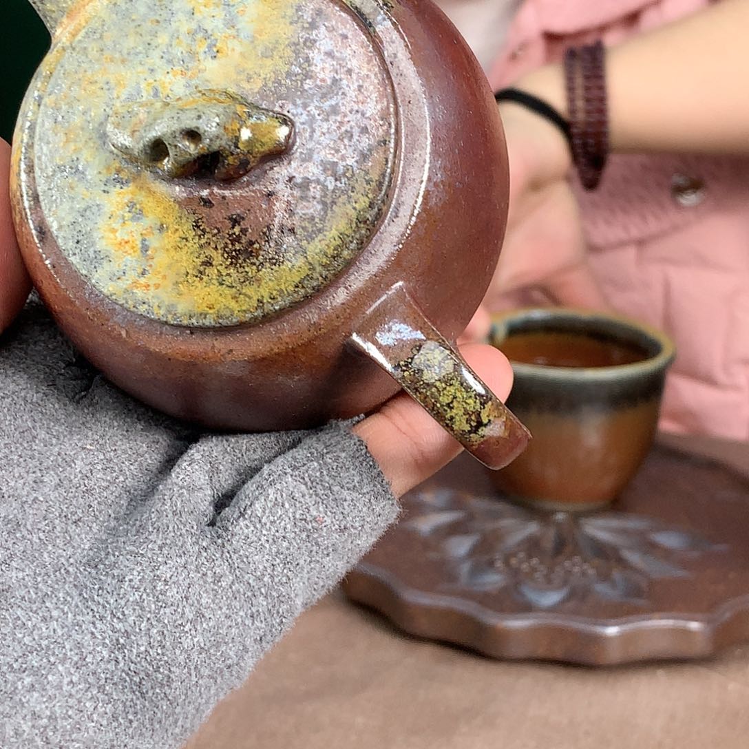 紫砂柴烧纯自然柴烧