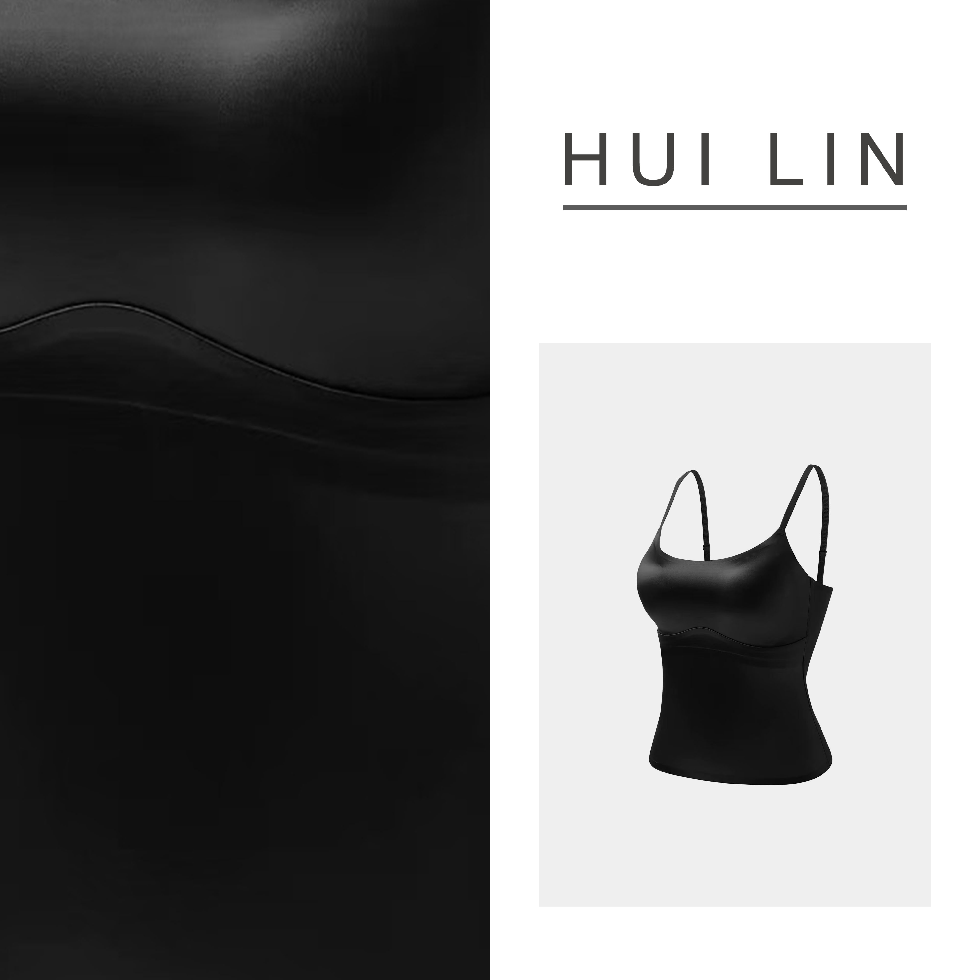 【服饰搭配】高定缎面光泽感自带胸垫呼吸感美背