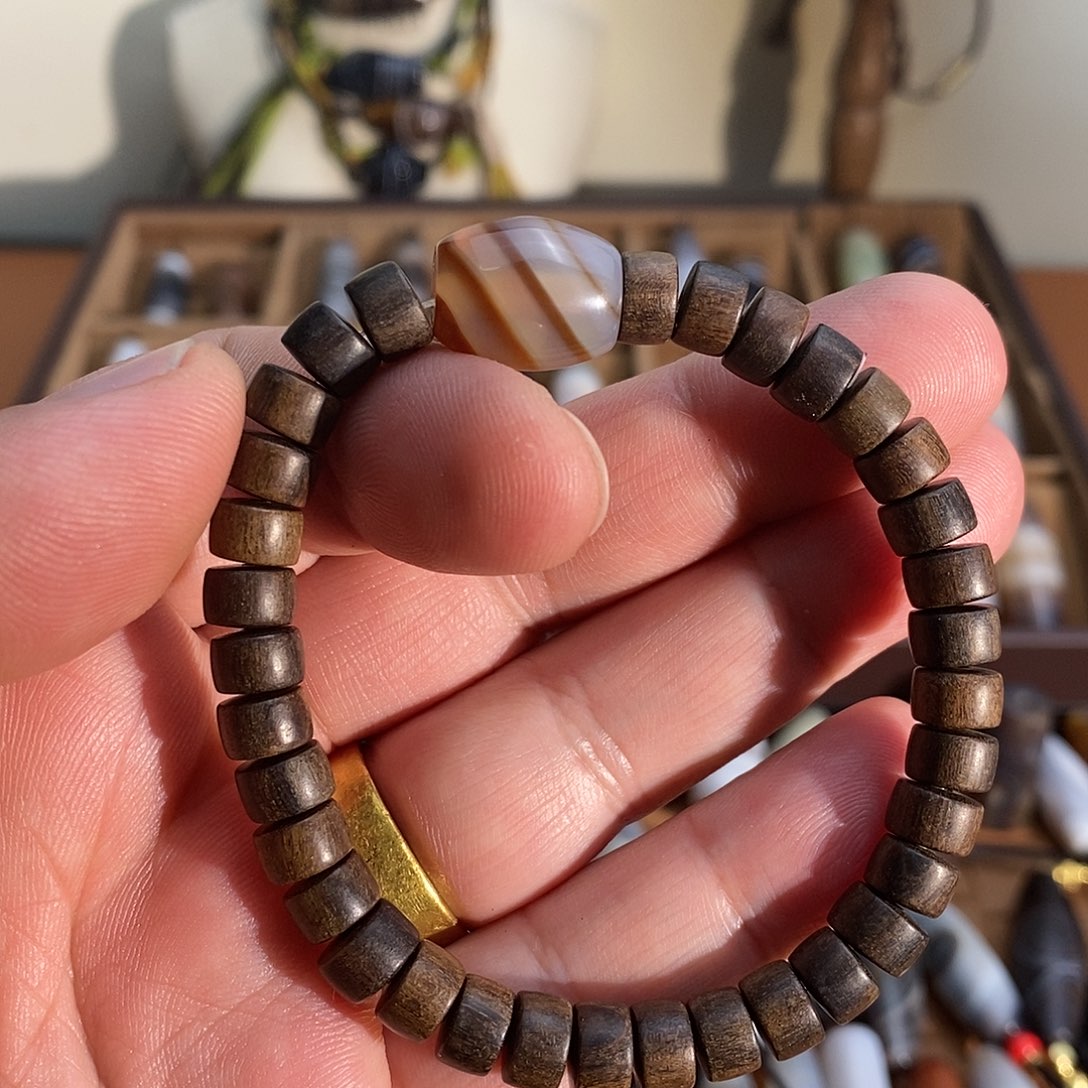 玛瑙/玉髓颈饰合金