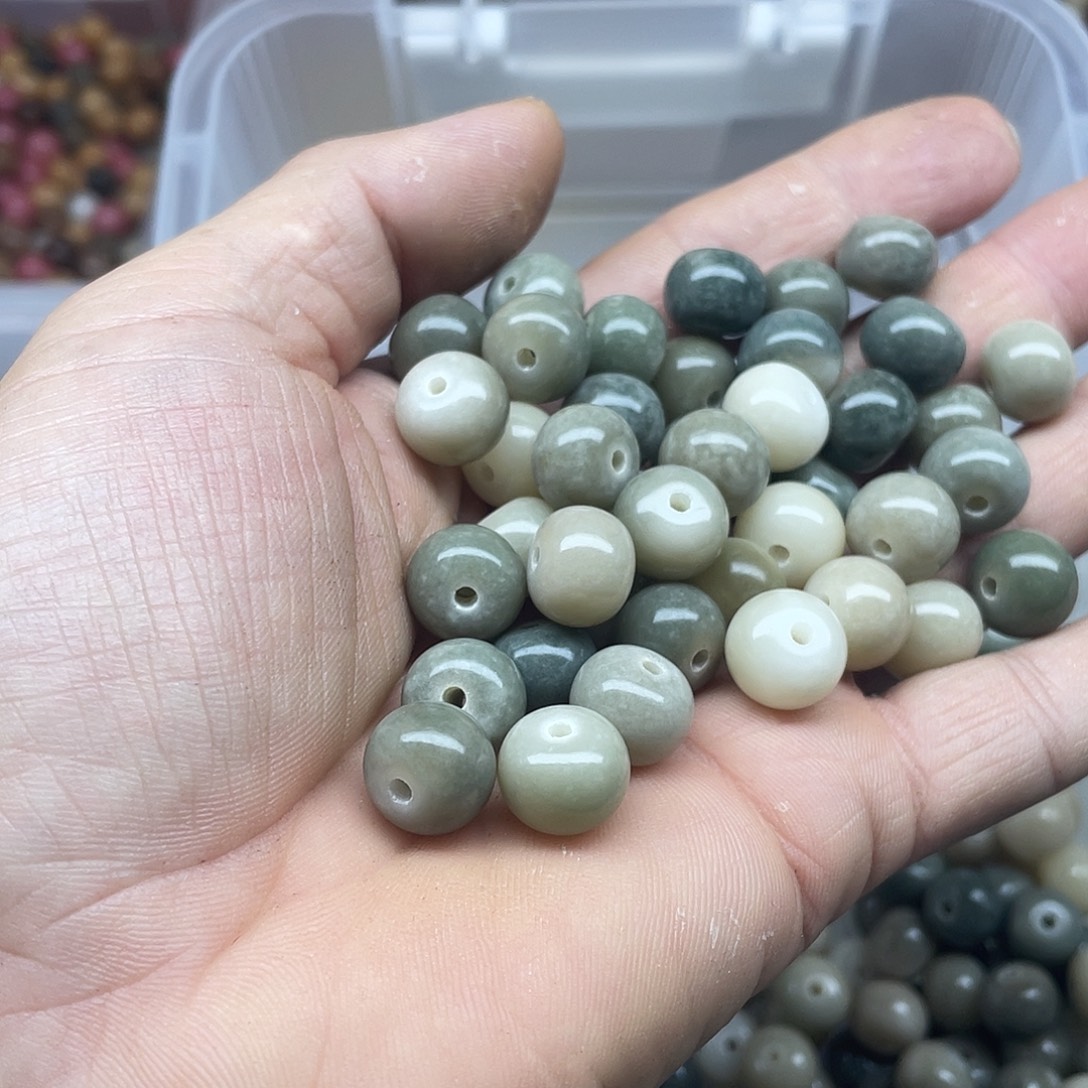 白玉菩提吊坠12飘花苹果50颗➕灯牌宠50颗