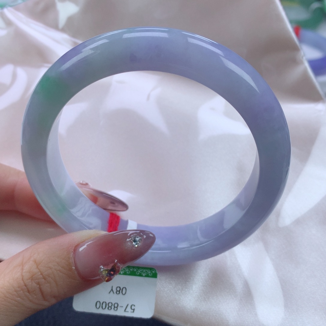 翡翠手镯未镶嵌57.9正圈