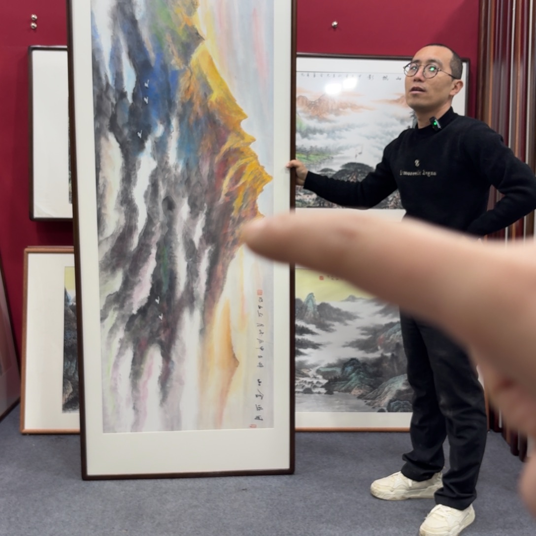 国画O*带框绘画作品