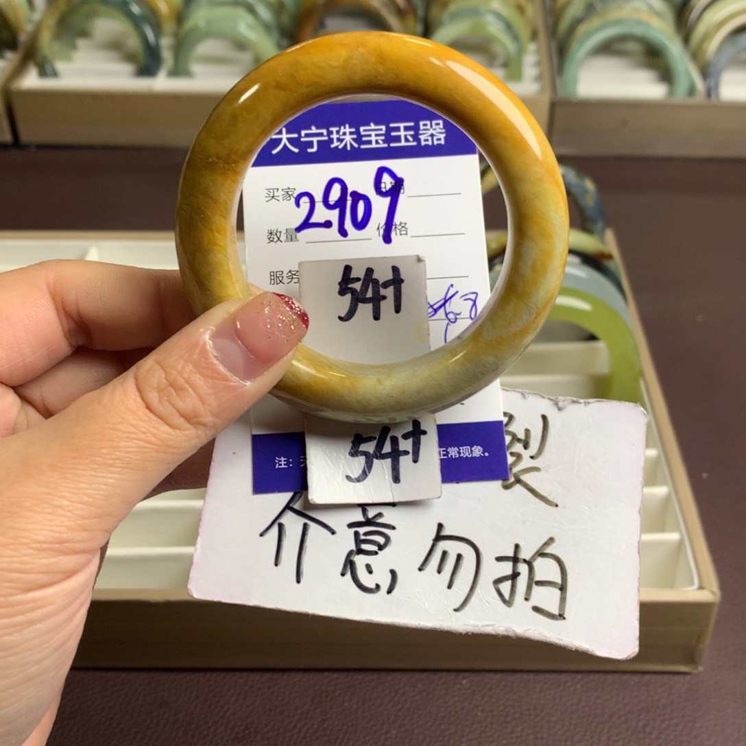 蛇纹石玉手镯未镶嵌2909