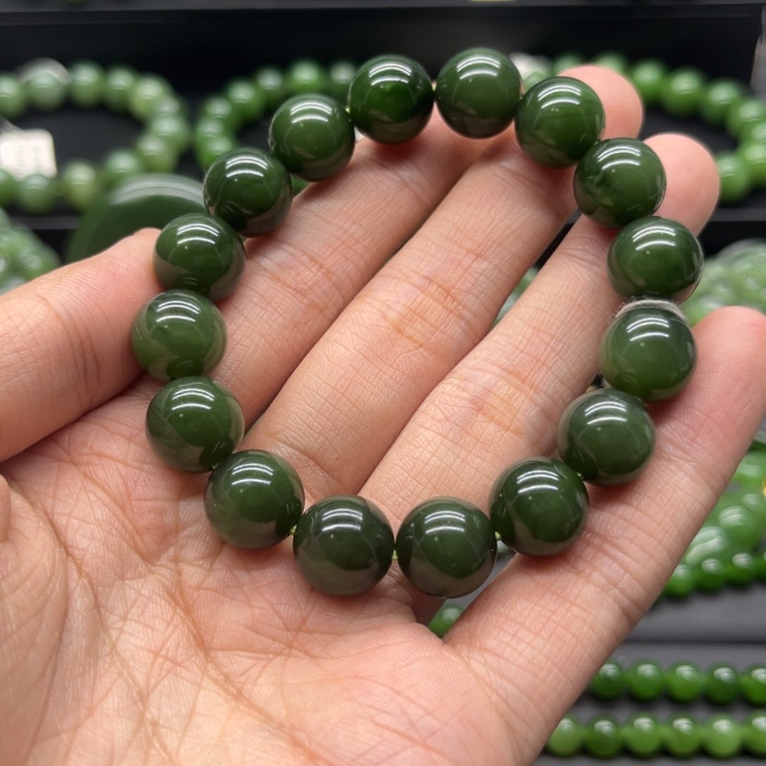 和田玉（碧玉）手链未镶嵌