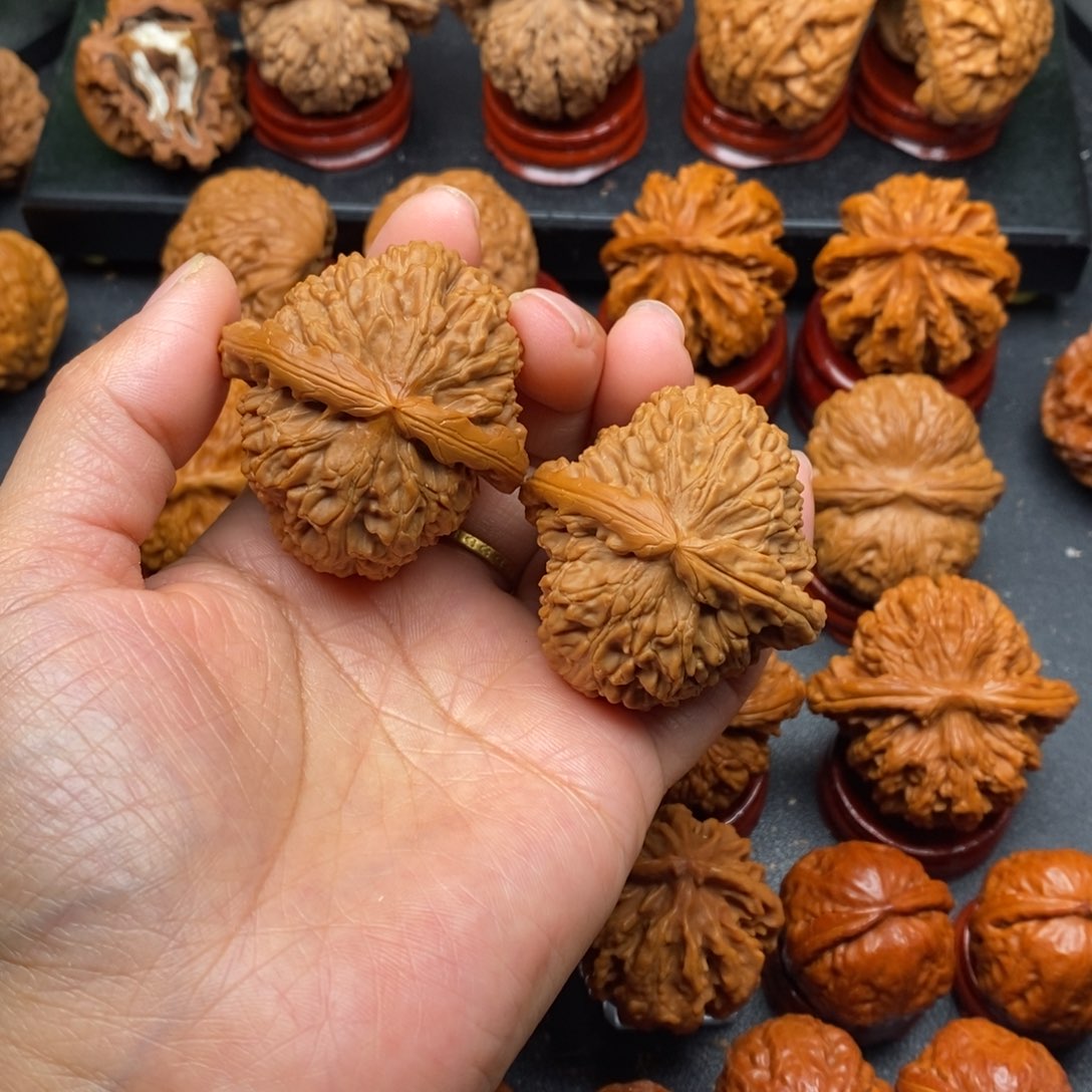 把件文玩核桃43白狮子