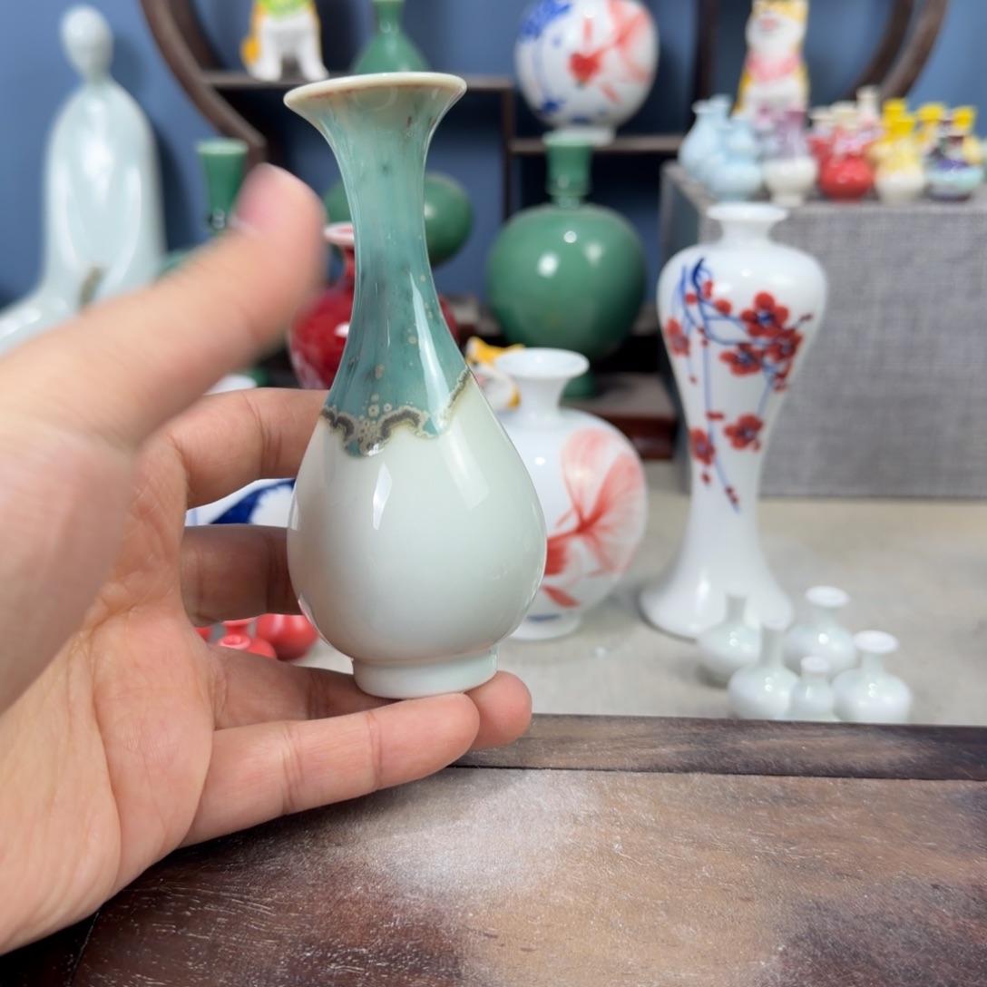 陶瓷手工小花器摆件