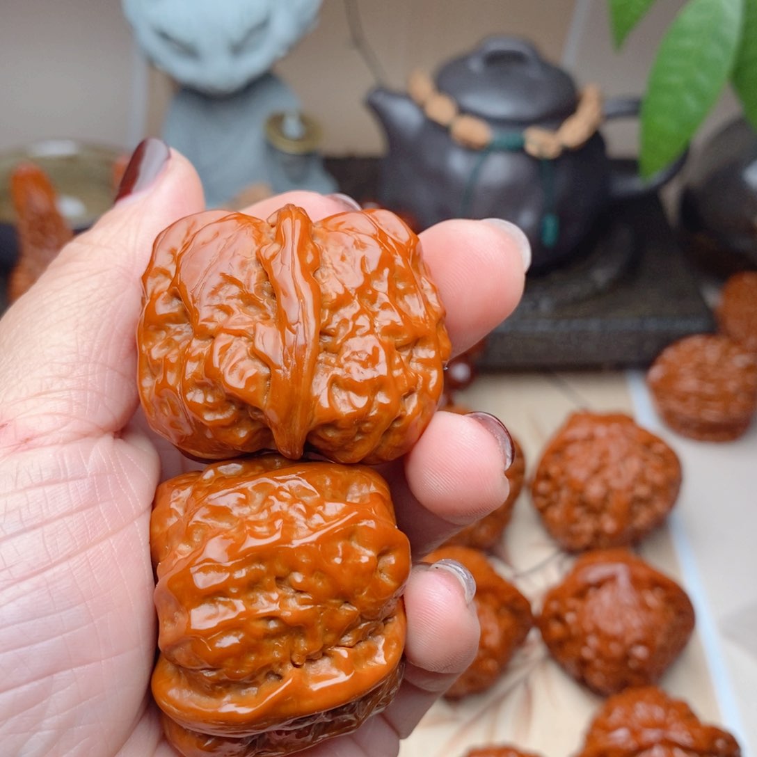 吊坠文玩核桃嘉*蛤馒头