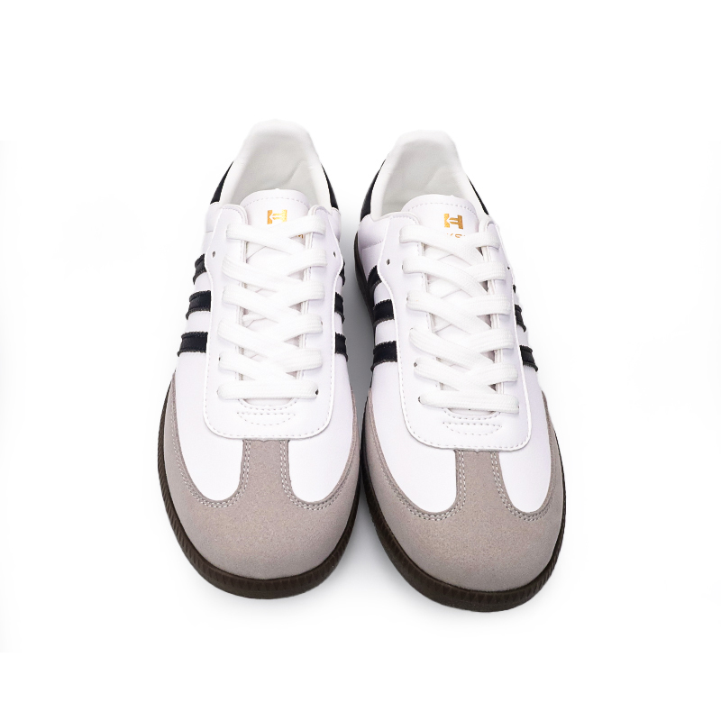 德训休闲百搭鞋皮质潮鞋情侣三杆高品质软底缓震健步鞋经典