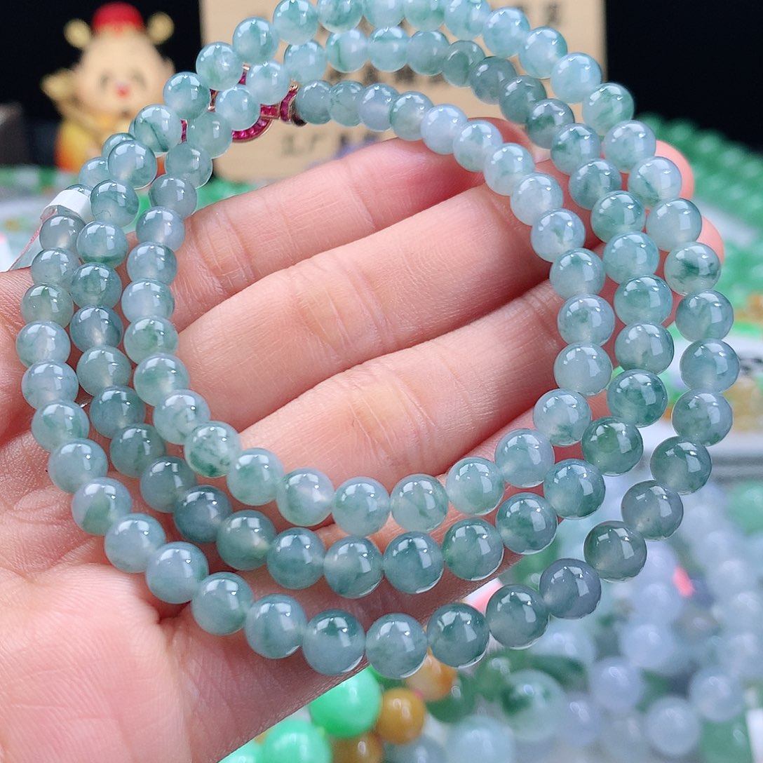 翡翠手链未镶嵌卡6