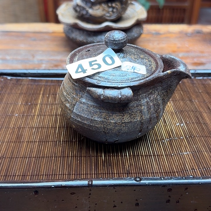 纯手工制作粗陶茶具
