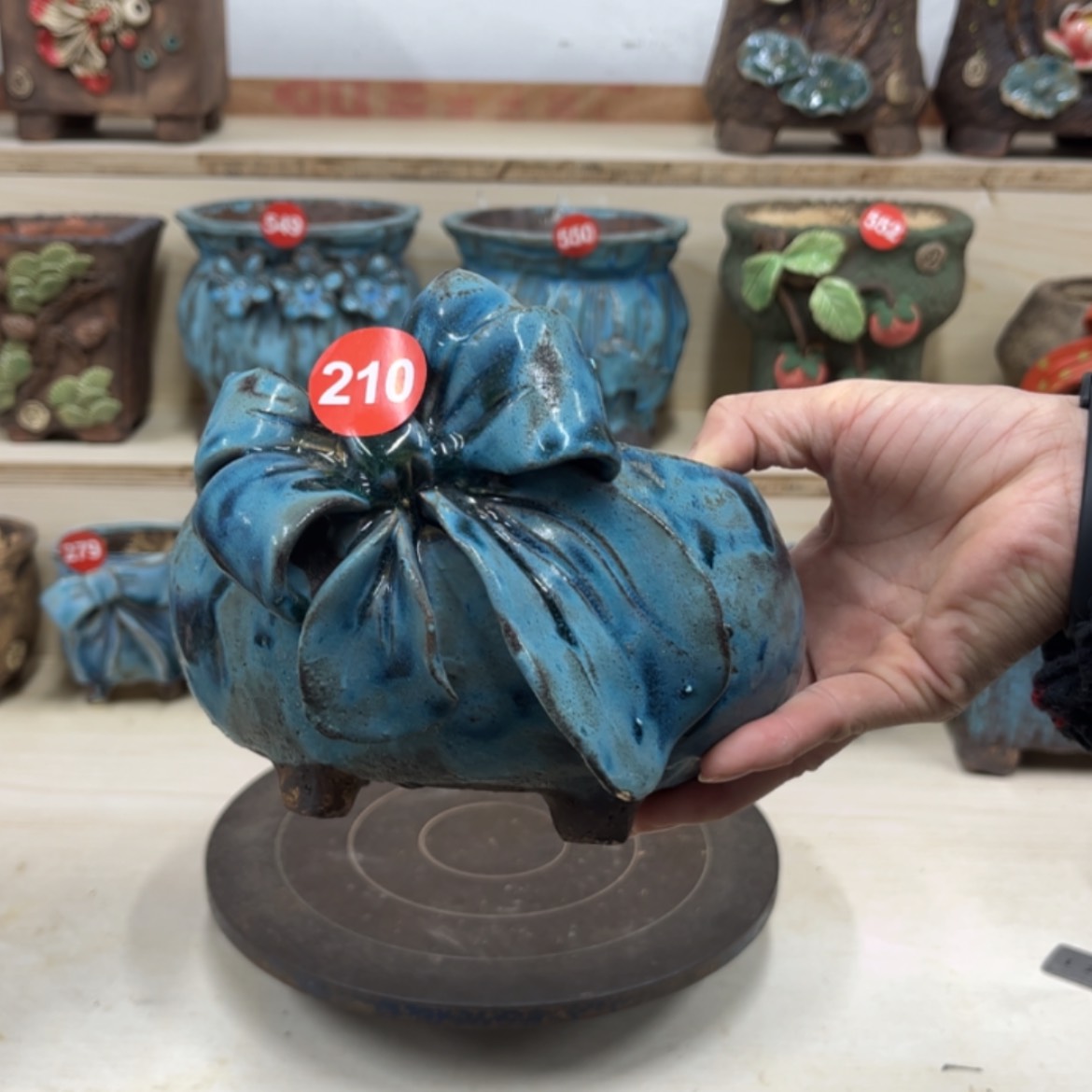 【闪购商品】紫砂花盆210微瑕内口11外高11