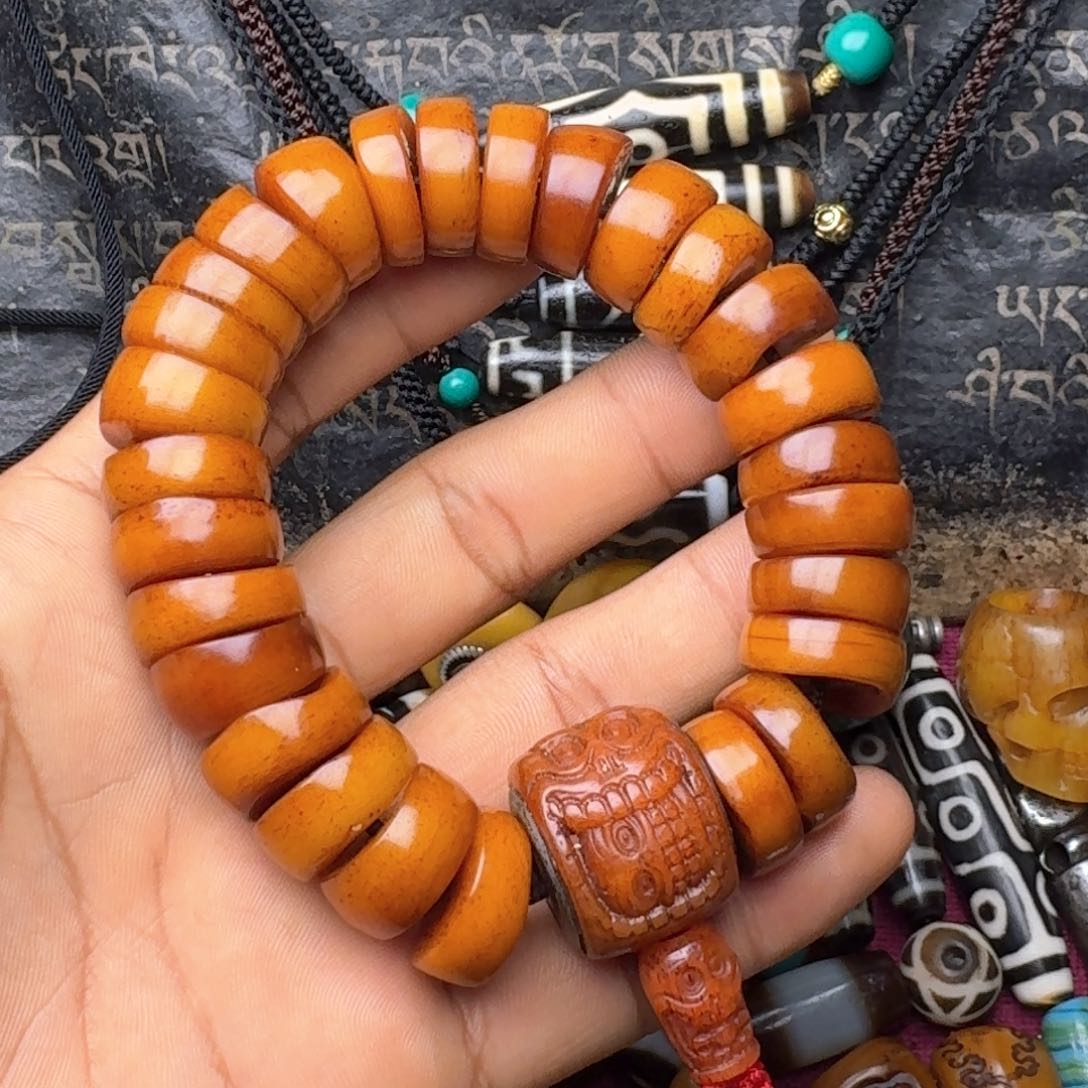 金刚菩提手串牦牛骨