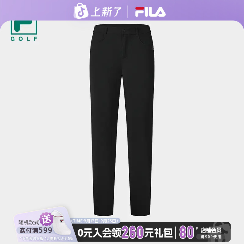FILA斐乐2025年新款春秋户外运动休闲梭织长裤A11W535809F